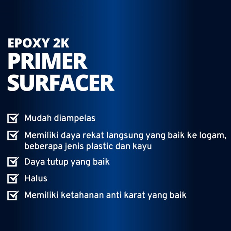 EPOXY PRIMER SURFACER 2K PU BELKOTE GREEN 1 LITER