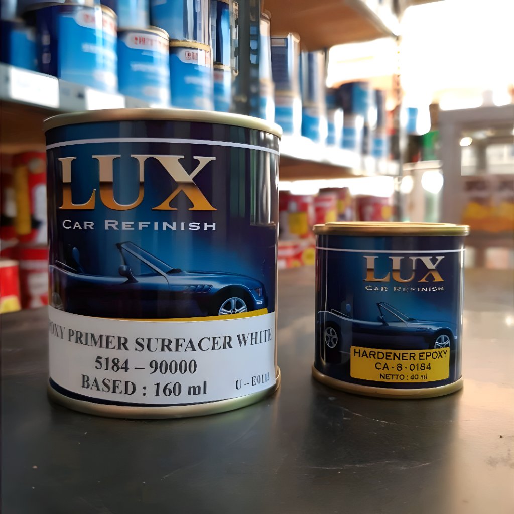 EPOXY PRIMER SURFACER PENTA LUX GREY BLACK WHITE HITAM ABU PUTIH 200 GRAM