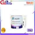 TANURI DEMPUL POLYESTER PUTTY 3 KG  DEMPUL KAYU BESI BODY KENDARAAN - CWK