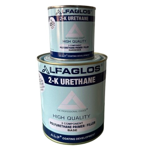 EPOXY 2K PU ALFAGLOSS CEPAT KERING ABU PUTIH HITAM 1 LITER