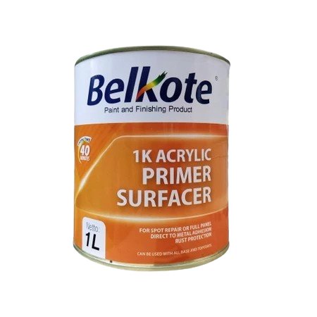 EPOXY PRIMER SURFACER BELKOTE 1K ACRYLIC TANPA OBAT 1 LITER