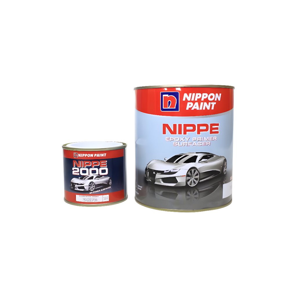 EPOXY PRIMER SURFACER NIPPE NIPPON PAINT CAT DASAR WHITE PUTIH GREY ABU 1 LITER/SET