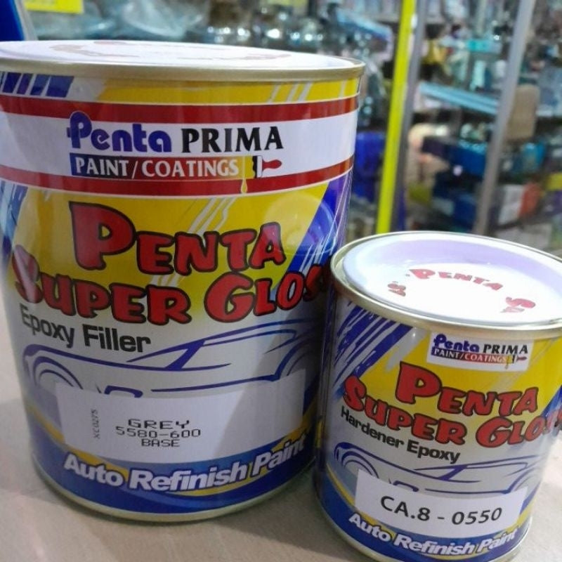 EPOXY PENTA NC SUPER GLOSS ABU-ABU KUNING PUTIH 1 LITER