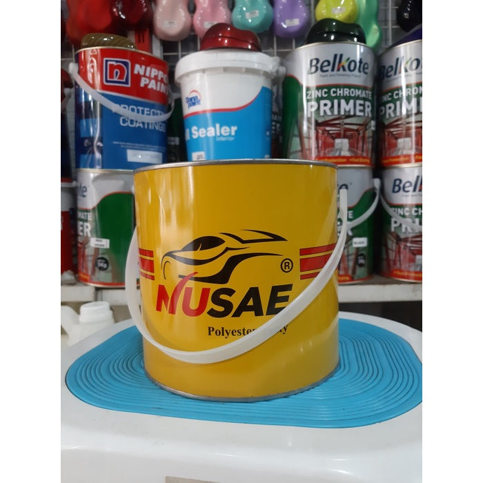 DEMPUL NUSAE POLYESTER PUTTY 4 KG + HARDENER PUTIH HIJAU - CWK