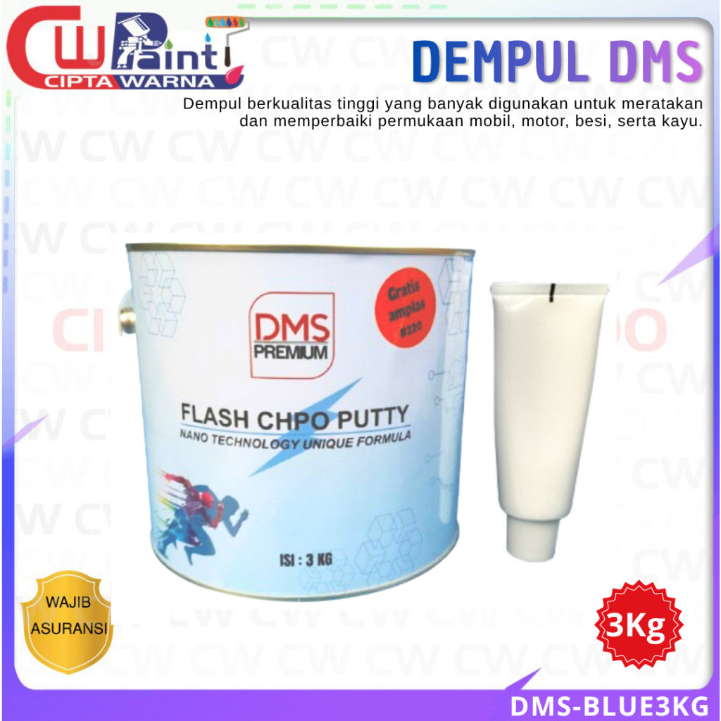 DEMPUL DMS FLASH BLUE CHPO PUTTY 1 KG 3 KG - CWK